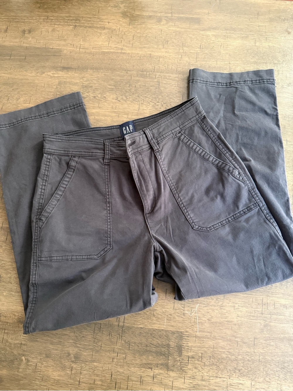 GAP Men's Charcoal Gray Utility Chore Pants